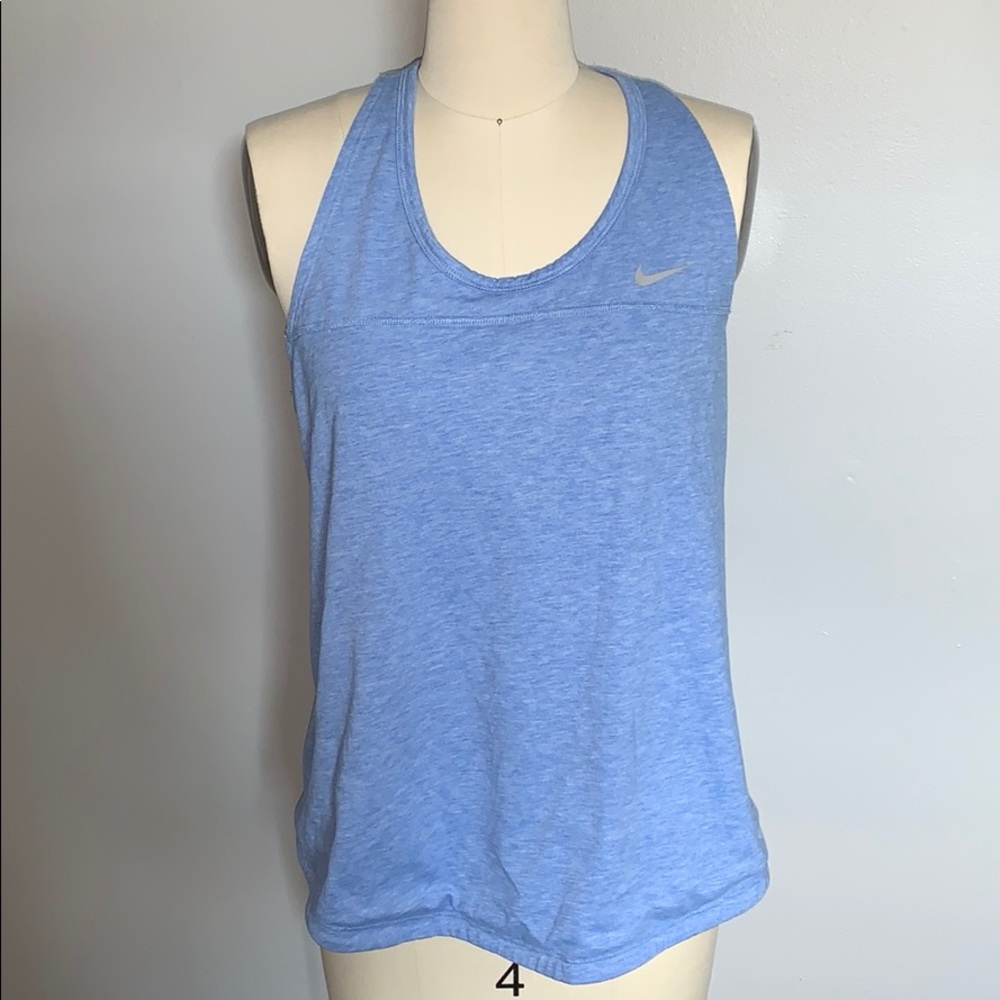 Nike Reversible Runner Back Tank Top Blue/White